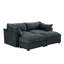 Canapé modulaire modulaire avec rangement et repose-pieds-194052600