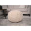 Pouf rond en coton Bordeaux, beige-1764806250