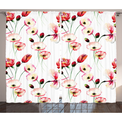 Shanethia Semi Sheer Curtain Pair