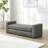 Stylish And Durable Faux Leather Ottoman-983769879