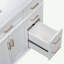 36-Inch Bathroom Vanity With Resin Sink, Modern Bathroom Cabinet, Featuring Two Soft Close Doors And Four Drawers-429741616