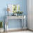 Mirrored Vanity Table Diamond Inlay 2-Drawer