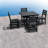 Space Saving Patio Dining Sets, Hdpe 5 Piece Modern Set For Patio
