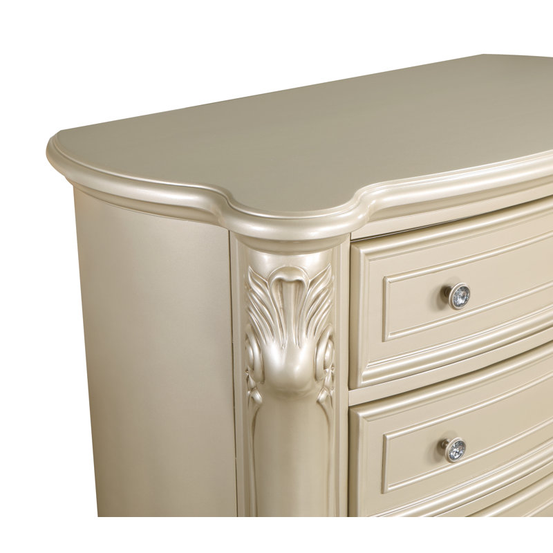 Monique 5-Drawer Solid Wood Chest