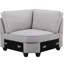 Canapé modulaire en L avec repose-pieds 8 pièces Linen