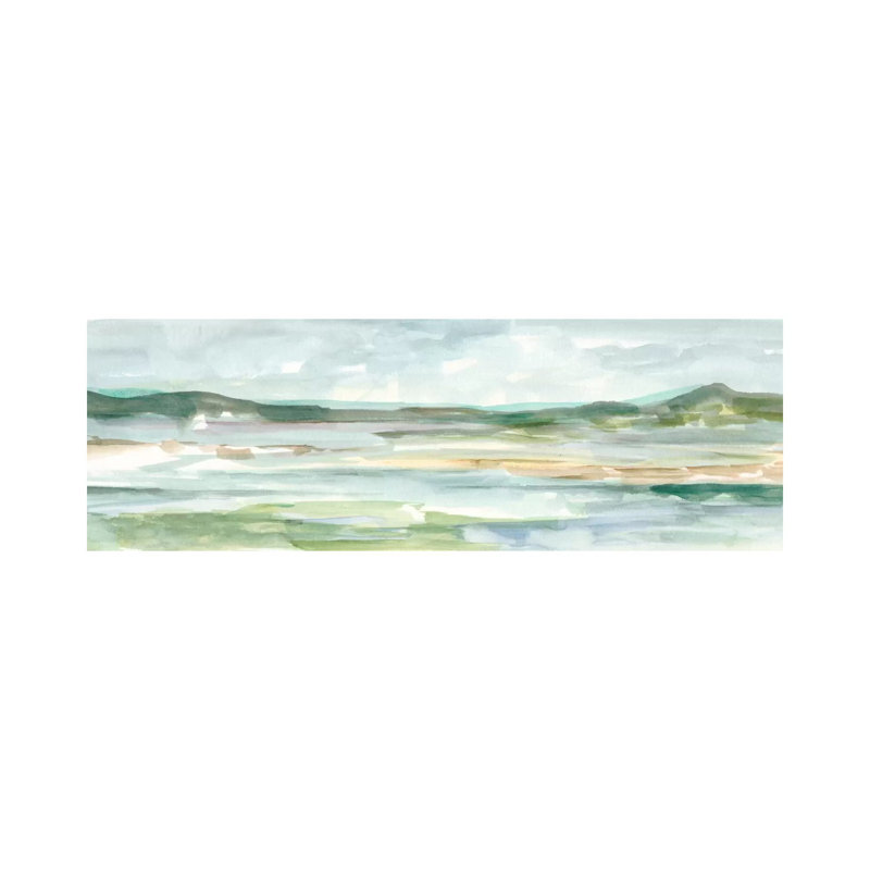 Panoramic Seascape II by Ethan Harper - Wrapped Canvas Panoramic Painting, 30.48 cm H x 91.44 cm W x 3.175 cm D
