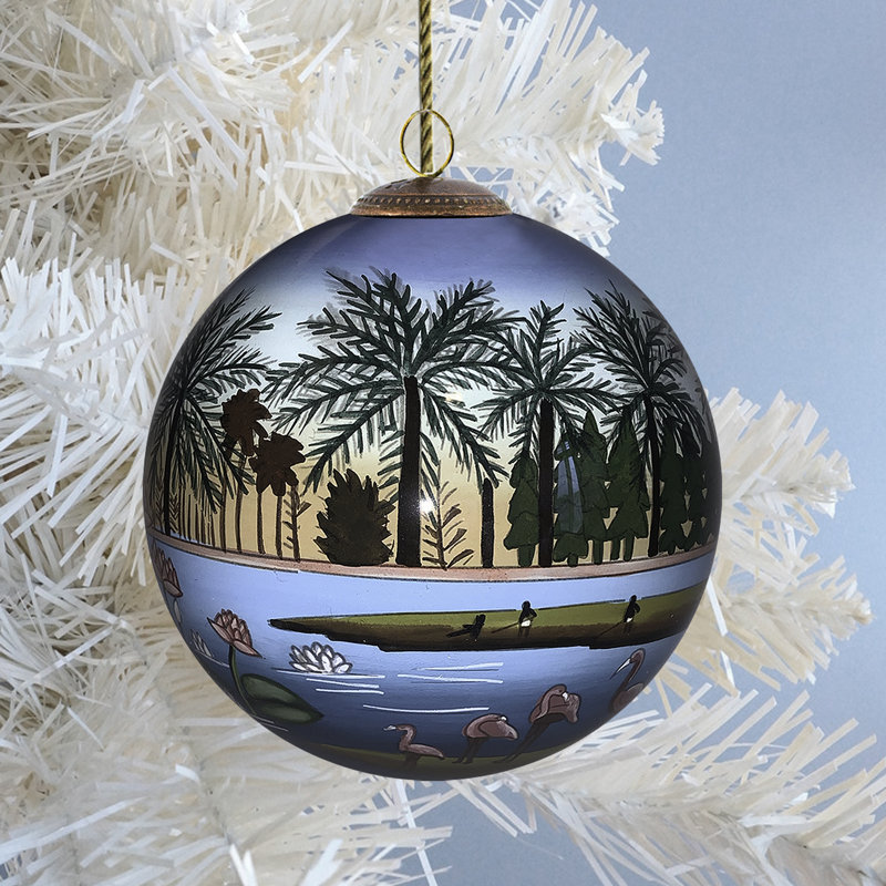 Boule de flamants roses Ornamnet