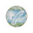 Tropical Leaf Patterned Woven Base Modern Decorative Carpet In Blue Green Tones-552300705