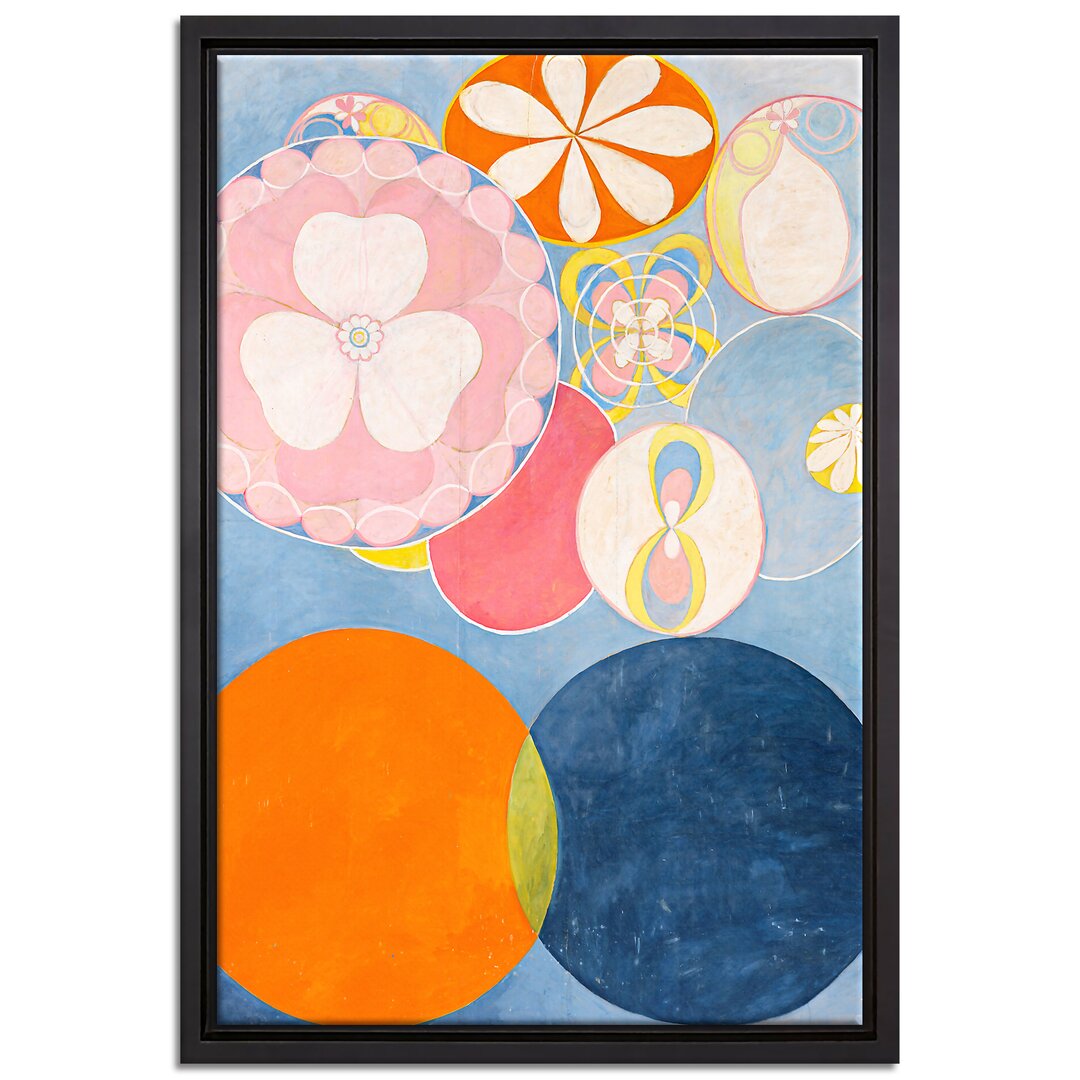 Gerahmtes Leinwandbild Kunstdruck Die zehn Größten von Hilma Af Klint