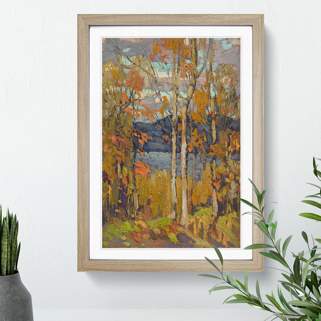 Algonquin in October by Tom Thomson - Framed Print