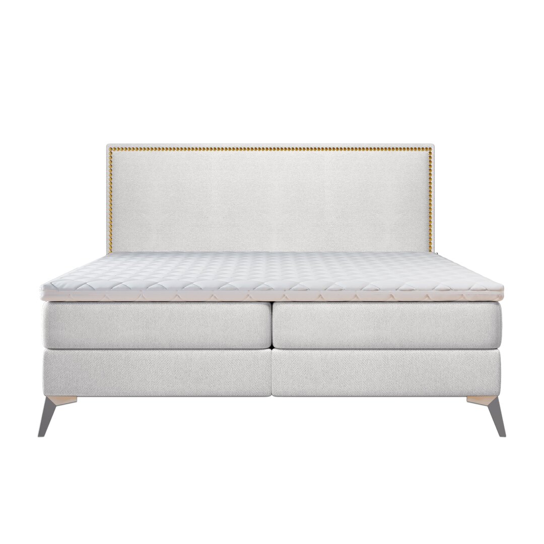 Boxspringbett Gagnon mit Topper und Bettkasten