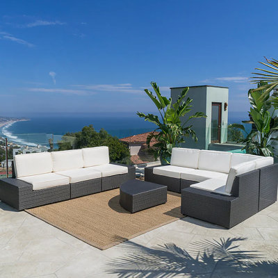 Ensemble modulaire d'extérieur 8 pièces Santa Cruz