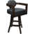 Gray Vinyl Seat/ Brown Frame