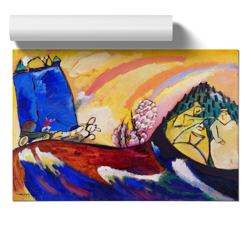 Painting with Troika by Wassily Kandinsky - Frameless Print, 42cm H x 59cm W x 0.1cm D