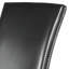Chaise parsons rembourrée noire Antoumann