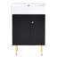 Meuble-lavabo de comptoir moderne 21,6 po avec lavabo en céramique et panier à droite-1082310623