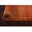 Tapis de couloir orange en laine noué à la main de conception unique 2 pi 6 po x 9 pi 7 po
