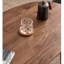 Table basse ovale simple avec noyer noir