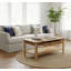 Table basse à 4 pieds en bois massif avec rangement Ambrianna-1173312583
