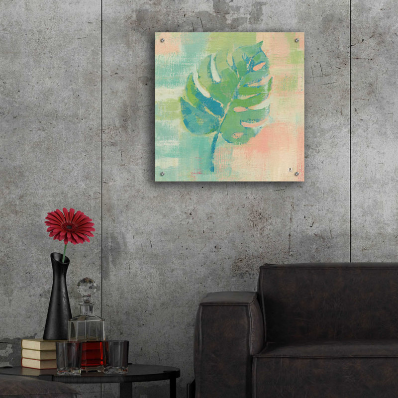 «Beach Cove Leaves I» par Studio Mousseau, H 24 po x l 24 po x P 0,2 po