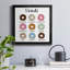 «Donut», impression d'art textuel sur toile encadrée-1191605525-1191605526