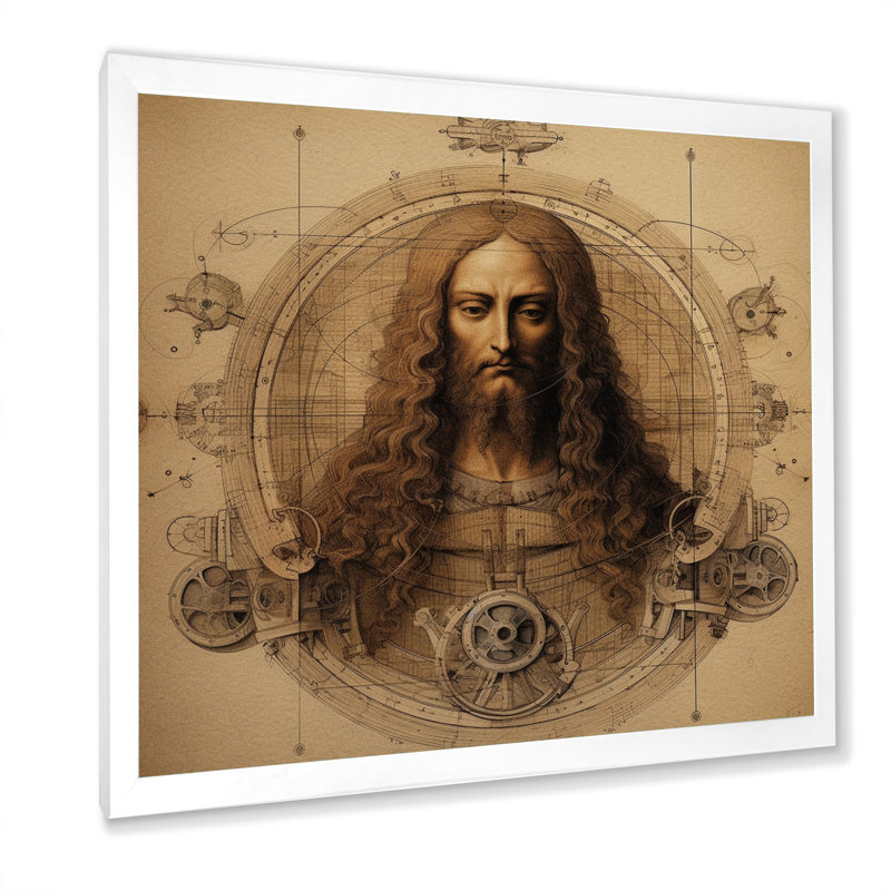 Vinatge, chef-d'œuvre I sur toile, H 16 po x l 16 po x P 1 po, Cadre simple blanc