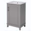 Meuble-lavabo simple 20 po avec plateau en céramique Skyanna