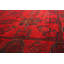Tapis unique en laine noué à la main style Esari des années 2010 de 4 pi 3 po x 6 pi 1 po rouge Quennel