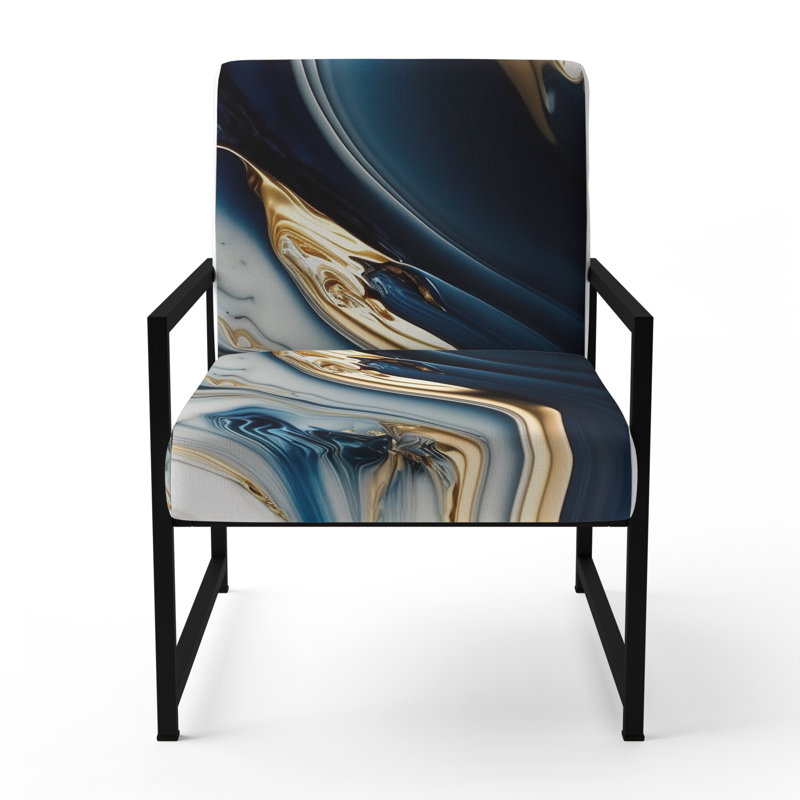 Fauteuil d'appoint Crofford, Noir, noir, noir, noir