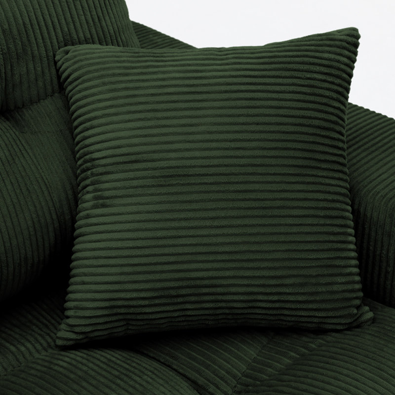 Compression Sectionals Corduroy L Shaped Modern Sofa For Home Living