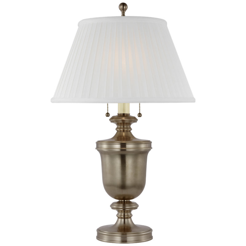 Classical Table Lamp, Antique Nickel