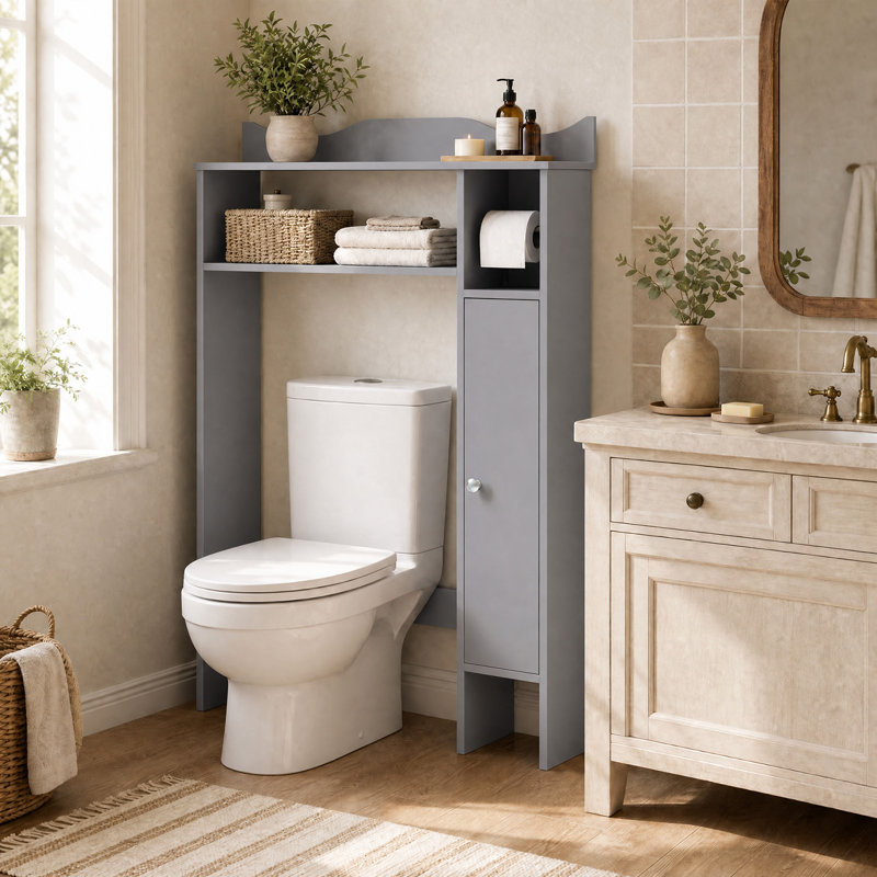Rangement pour salle de bain Bortman, Gris