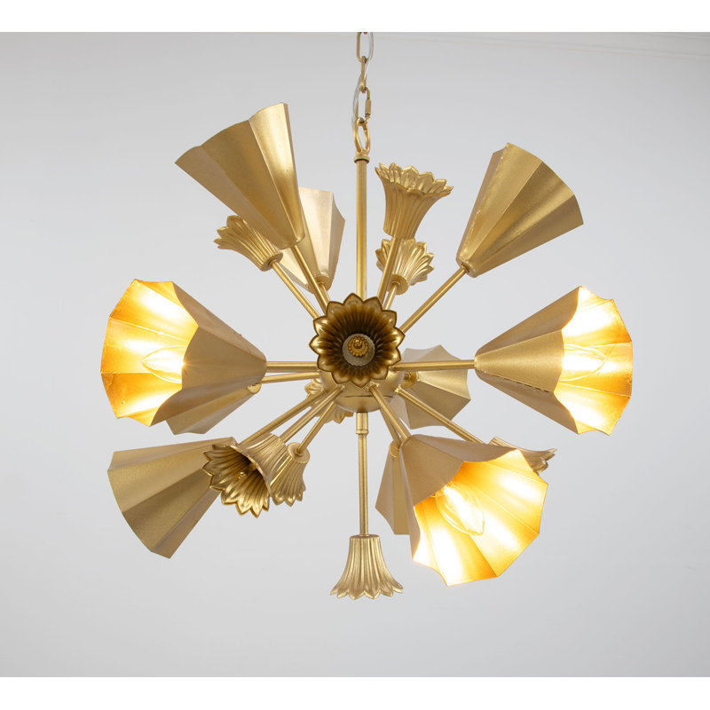 Donatello 10 - Light Chandelier, Gold