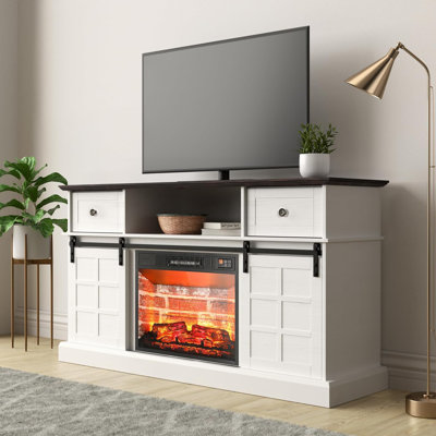 TV Stand for TVs up to 65"" with Electric Fireplace Included -  LGHM, XE00146013-WF