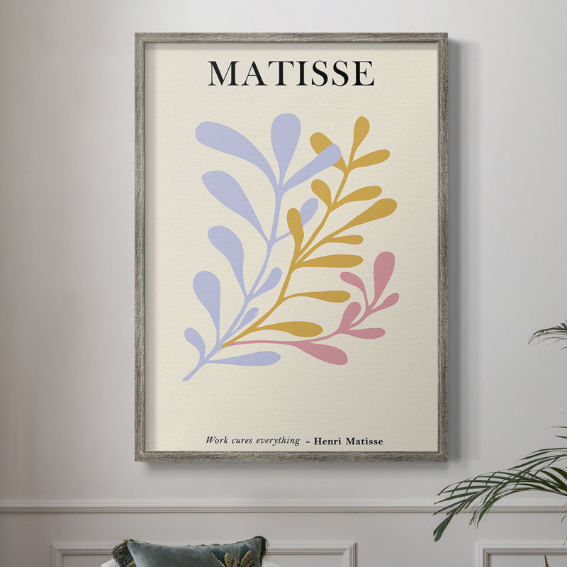 Matisse CDL XXXI, reproduction d'art encadrée - bois massif, H 11 po x l 9 po