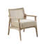 Chaise d'appoint avec cadre en bois pour chambre à coucher