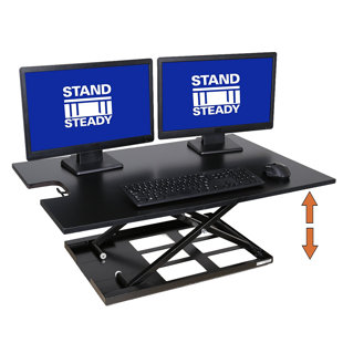 X-Elite Adjustable Metal Base Standing Desk Converter