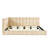 Full Size Upholstered Daybed/Sofa Bed Frame-Beige, Velvet-1436957899