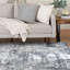 Tapis gris / ivoire touffeté Tashi-1419048223