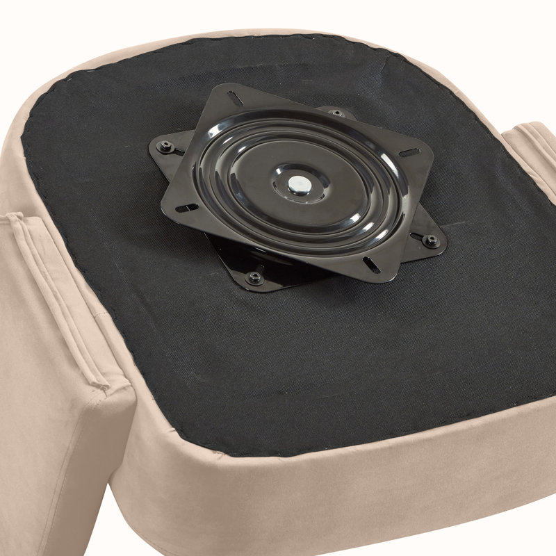 Fauteuil demi-tonneau pivotant l 27,5 po, Beige