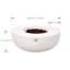 Eclipse 44" Dia x 17" H Round Concrete Outdoor Fire Pit Table-1741830868-1741995629