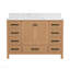 Meuble-lavabo sur pied 48 po, meuble-lavabo autoportant avec comptoir, armoire de rangement en bois massif chêne naturel-1330604072