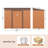 3X3 FT, 4X9 FT Outdoor Metal Storage Shed , Utility and Tool Storage for Garden, Backyard, Patio, Outside use with Lockable Door-111492517
