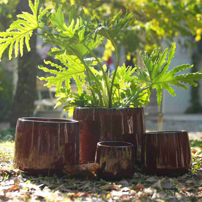 4 Pieces High quality ceramic flowerpot
