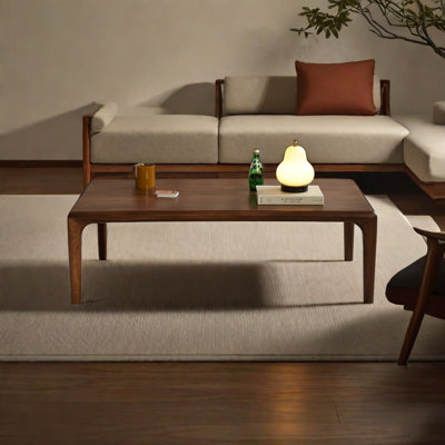 Simple design of solid wood coffee table