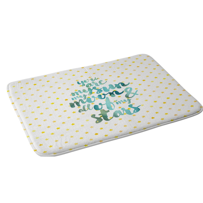 Tapis pour salle de bain bonjour sayang sun moon stars