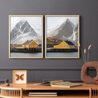 LANDSCAPES Series XLVIII - Reproduction encadrée de qualité supérieure - prêt à être accroché - aucun clou requis - aucun clou requis