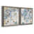 Toile avec cadre gris