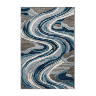 Tapis gris lavable à la machine