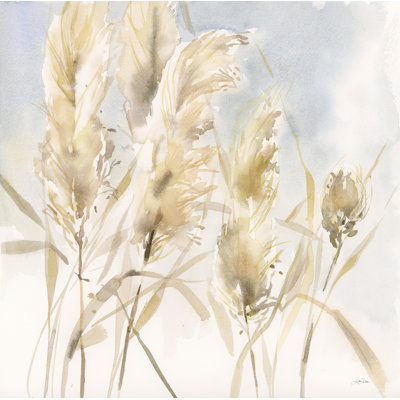 Pampas Grasses by Katrina Pete - 1 Piece Wrapped Canvas Painting